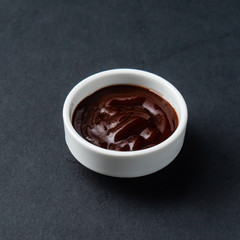 bbq sauce in the bowl