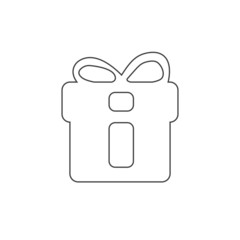 Christmas gift icon illustration vector symbol. xmas icon vector