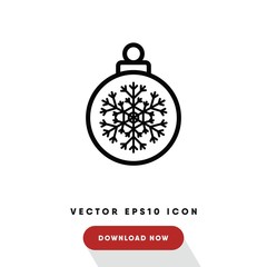 Fototapeta premium Bauble vector icon