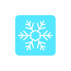 Snowflake icon or logo. Christmas and winter theme symbol. Vector and illustration. xmas icon