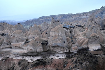 Fototapeta premium Turkey. Geological formations in Cappadocia.