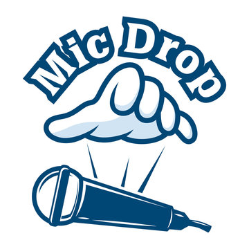 Mic drop logo