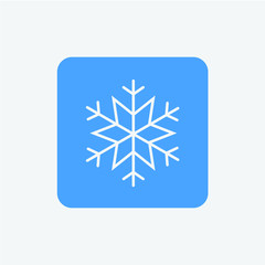 Snowflake icon or logo. Christmas and winter theme symbol. Vector and illustration. xmas icon