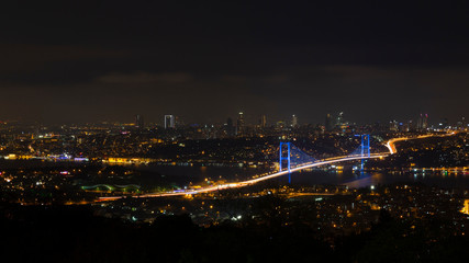 Fototapeta na wymiar the bosphorus bridge in istanbul