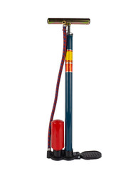 Bicycle tire air pump isolated on white background.