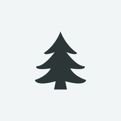 Christmas Tree icon, Xmas tree symbol, New year icon symbol