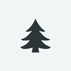 Christmas Tree icon, Xmas tree symbol, New year icon symbol