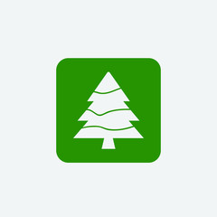 Christmas Tree icon, Xmas tree symbol, New year icon symbol