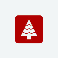 Christmas Tree icon, Xmas tree symbol, New year icon symbol