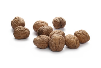Walnuts, isolated on white background
