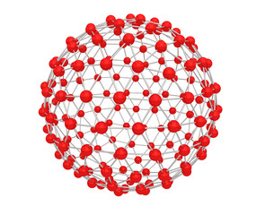 network sphere connection networking 3D 