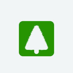 Christmas Tree icon, Xmas tree symbol, New year icon symbol