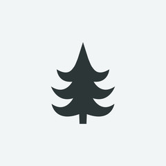 Christmas Tree icon, Xmas tree symbol, New year icon symbol