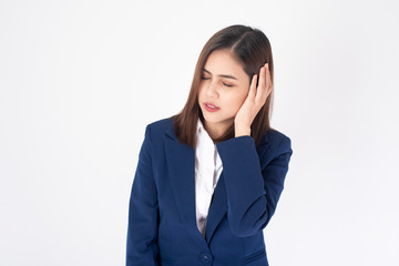 Business woman is headache