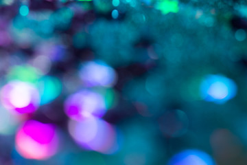 Colorful glitter abstract background with bokeh