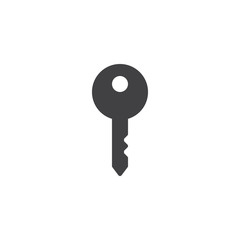 Key vector icon. filled flat sign for mobile concept and web design. Door key simple solid icon. Password Symbol, logo illustration. Pixel perfect vector graphics