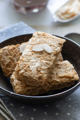 Whole grain wheat biscuits breakfast cereal