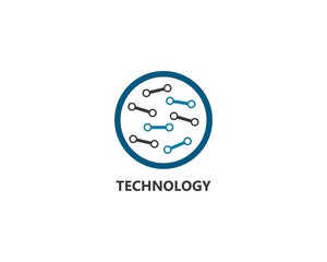 Obraz premium Vector Logo Technology 