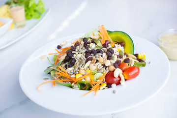 Cereal Salad with Vegetables.