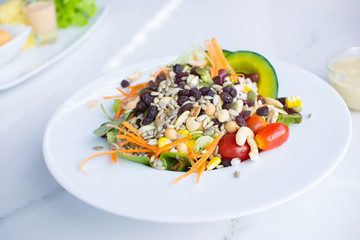 Cereal Salad with Vegetables.