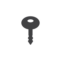 Key vector icon. filled flat sign for mobile concept and web design. Secure key simple solid icon. Password symbol, logo illustration. Pixel perfect vector graphics