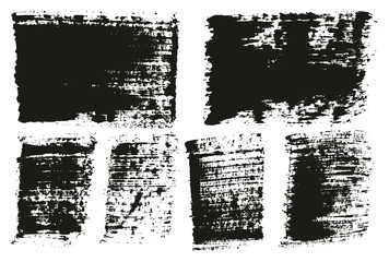 Paint Brush Wide Lines High Detail Abstract Vector Background Set 151