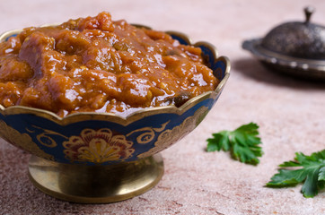 Traditional spicy stewed vegetables