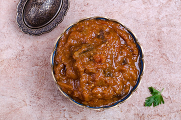 Traditional spicy stewed vegetables