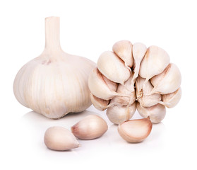 Garlic isolated on white background