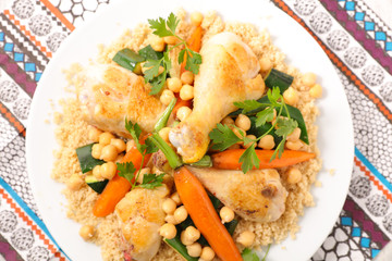 couscous withe meat and vegetable