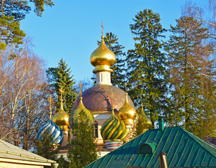 The Transfiguration Church in Peredelkino is located on the territory of the residence of the...