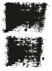 Paint Brush Wide Lines High Detail Abstract Vector Background Set 14