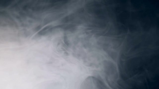 Smoke, cloud on a dark background.