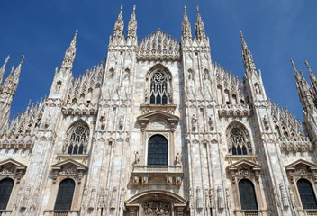 Fototapeta na wymiar Milan Cathedral, Duomo di Santa Maria Nascente, Milan, Lombardy, Italy
