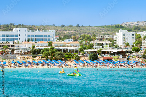 Summer Vacation In Cyprus Island Protaras Popular Beach