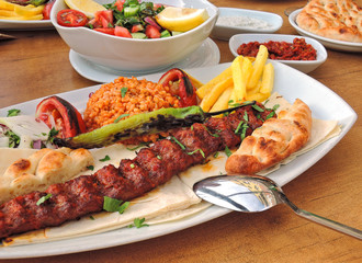 turkish kebab and pita