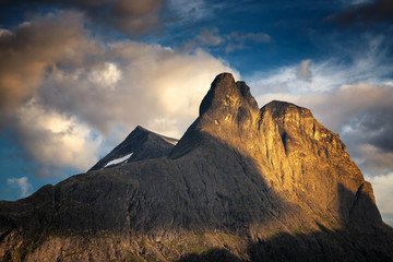 Fototapeta premium Romsdalshornet mountain in Romsdalen. Norway