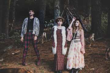 Stylish Editorial Fashion Shooting In the Forest