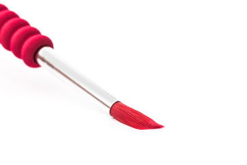colour paint brush isolated on white background