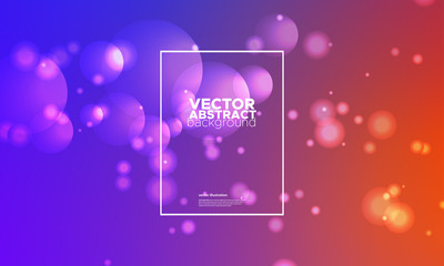 Gradient Color Banner With Bokeh, Mesh colour Background