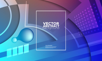 Minimal covers design. Colorful gradients background.