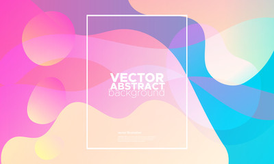 Colorful geometric background. Fluid color shapes composition.