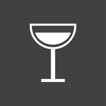 Wineglass  icon vector