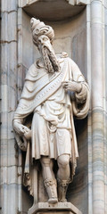 Saint Joachim, statue on the Milan Cathedral, Duomo di Santa Maria Nascente, Milan, Lombardy, Italy