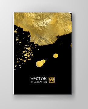 Vector Black and Gold Design Templates