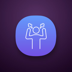 Angry person app icon