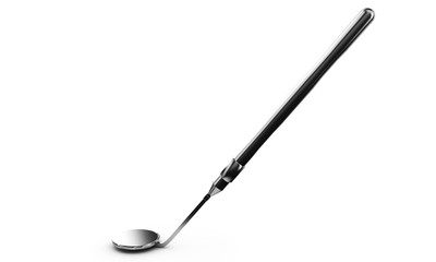 Professional dentist tools isolated on white background. 3D illustration.