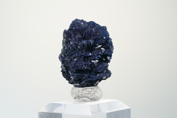 Azurit, Dunkelblau, Kristall, Rose, Namibia, Edlestein,