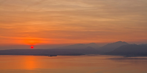 Sonnenuntergang am Gardasee