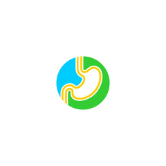 Gastric medicare logo - stomach symbol - colorful icon